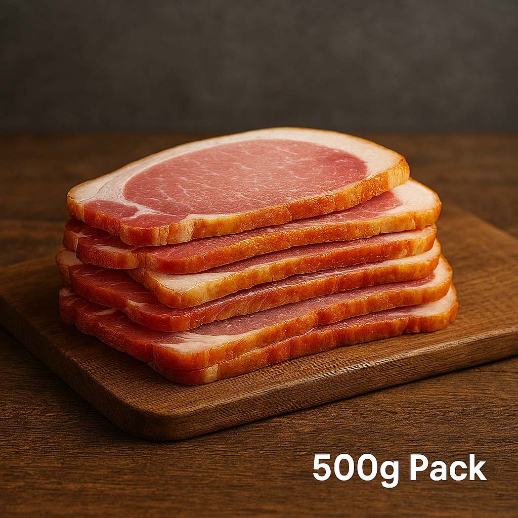 Dry Cure Sliced Smoked Back