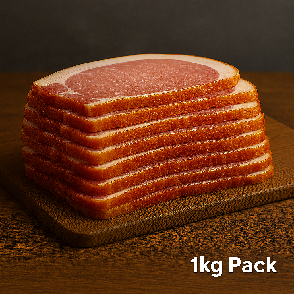 Dry Cure Sliced Smoked Back