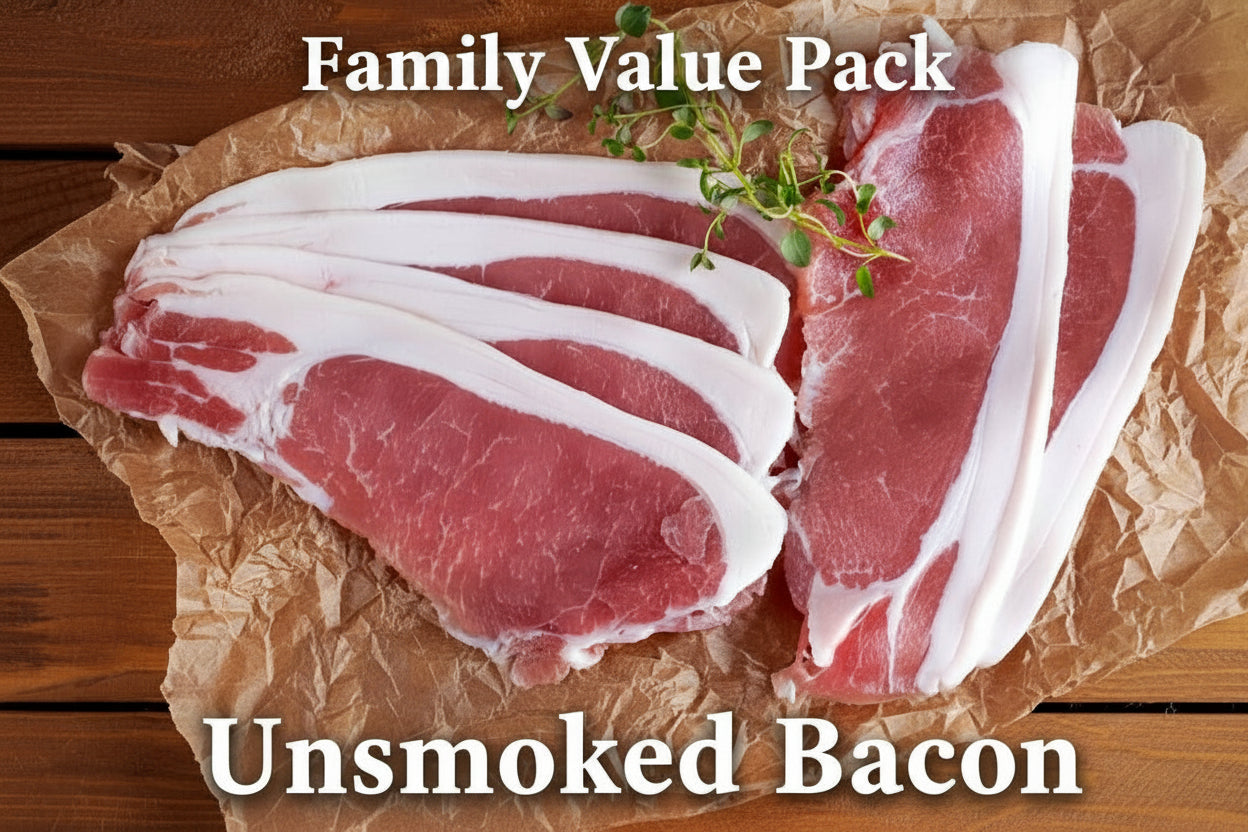 Family Value Pack- Unsmoked Back Bacon